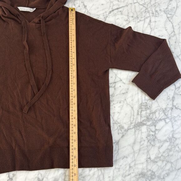 Luxury Cashmere Hoodie Womens Size large Brown - Picture 6 of 8